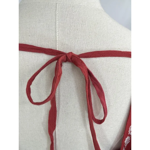 Old Navy‎ Shirt Womens XL Embroidered Floral Peasant Boho Top Short Sleeve - Picture 14 of 15